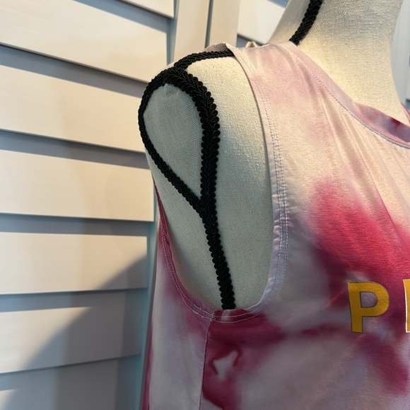 Peloton X Spiritual Gangster Pre Loved Tie Dye graphic Tee Tank. - Picture 3 of 7